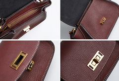Genuine Leather Cute Crossbody Bag Shoulder Bag Women Girl Fashion Leather Purse