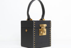 Genuine Leather Cute Cube Handbag Crossbody Bag Shoulder Bag Women Leather Purse
