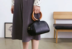 Genuine Leather Cute Doctor Bag Handbag Crossbody Bag Shoulder Bag Women Leather Purse