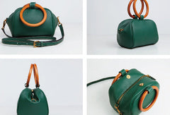 Genuine Leather Cute Doctor Bag Handbag Crossbody Bag Shoulder Bag Women Leather Purse