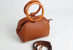 Genuine Leather Cute Doctor Bag Handbag Crossbody Bag Shoulder Bag Women Leather Purse