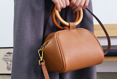 Genuine Leather Cute Doctor Bag Handbag Crossbody Bag Shoulder Bag Women Leather Purse