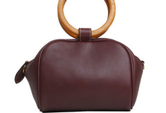 Genuine Leather Cute Doctor Bag Handbag Crossbody Bag Shoulder Bag Women Leather Purse
