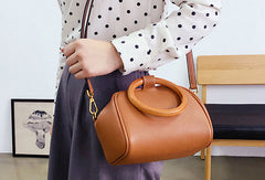Genuine Leather Cute Doctor Bag Handbag Crossbody Bag Shoulder Bag Women Leather Purse