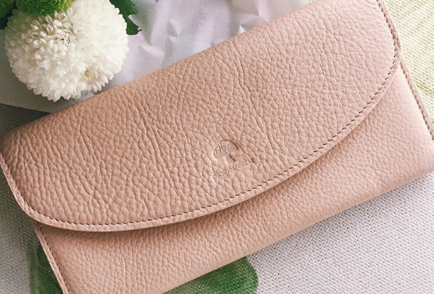 Leather Cute Womens Long Slim Wallet Bifold Long Wallet Purse For Women