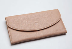 Leather Cute Womens Long Slim Wallet Bifold Long Wallet Purse For Women