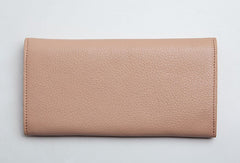 Leather Cute Womens Long Slim Wallet Bifold Long Wallet Purse For Women