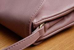 Genuine Leather Cute Purple Crossbody Bag Shoulder Bag Women Leather Purse