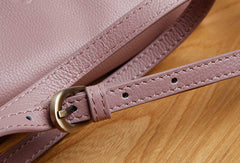 Genuine Leather Cute Purple Crossbody Bag Shoulder Bag Women Leather Purse