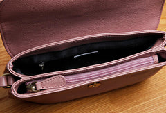 Genuine Leather Cute Purple Crossbody Bag Shoulder Bag Women Leather Purse