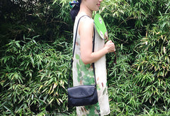 Genuine Leather Cute Purple Crossbody Bag Shoulder Bag Women Leather Purse