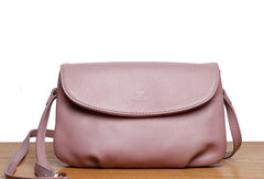 Genuine Leather Cute Purple Crossbody Bag Shoulder Bag Women Leather Purse