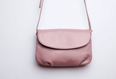 Genuine Leather Cute Purple Crossbody Bag Shoulder Bag Women Leather Purse