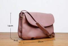 Genuine Leather Cute Purple Crossbody Bag Shoulder Bag Women Leather Purse