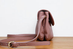 Genuine Leather Cute Purple Crossbody Bag Shoulder Bag Women Leather Purse