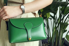 Genuine Leather Cute Brown Small Crossbody Bag Shoulder Bag Women Girl Fashion Leather Purse