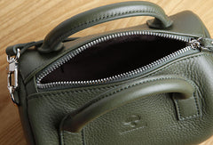 Genuine Leather Cute Small Handbag Boston Bag Crossbody Bag Shoulder Bag Women Leather Purse