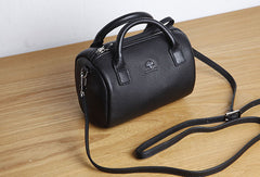 Genuine Leather Cute Small Handbag Boston Bag Crossbody Bag Shoulder Bag Women Leather Purse