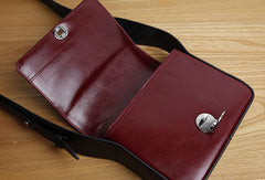 Genuine Leather Cute Square Crossbody Bag Shoulder Bag Women Girl Fashion Leather Purse