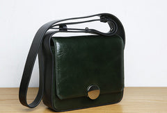 Genuine Leather Cute Square Crossbody Bag Shoulder Bag Women Girl Fashion Leather Purse