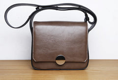 Genuine Leather Cute Square Crossbody Bag Shoulder Bag Women Girl Fashion Leather Purse