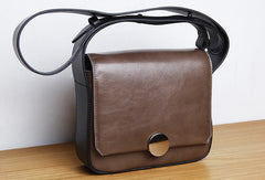 Genuine Leather Cute Square Crossbody Bag Shoulder Bag Women Girl Fashion Leather Purse