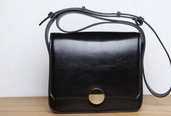 Genuine Leather Cute Square Crossbody Bag Shoulder Bag Women Girl Fashion Leather Purse