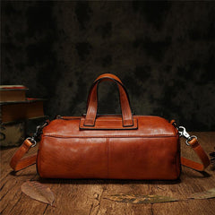Brown Women's Leather Doctor Tool Handbag Doctor Red Shoulder Purse for Ladies