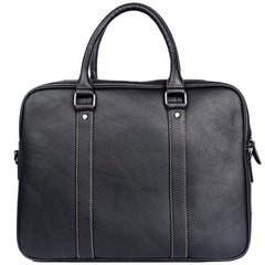 Leather Mens Black Briefcase Shoulder Bag Handbag Laptop Bag Business Bag for Men