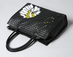 Leather Mens Braided Indian Cool Handbag Briefcase Shoulder Bags for Men