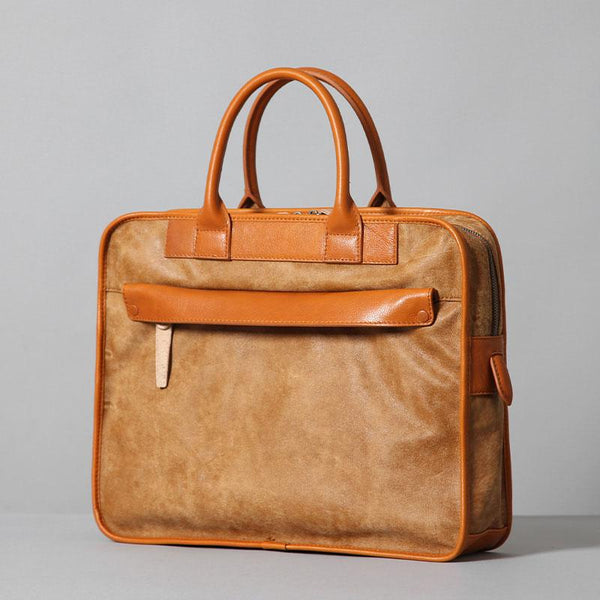 Leather Mens Briefcases Work Bag Laptop Bags Business Bag for Men