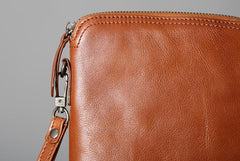 Leather Mens Clutch Cool Wallets Zipper Clutch Messenger Bag Wristlet Wallet for Men