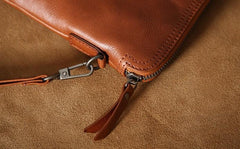 Leather Mens Clutch Cool Wallets Zipper Clutch Messenger Bag Wristlet Wallet for Men