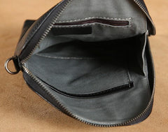 Leather Mens Clutch Cool Wallets Zipper Clutch Messenger Bag Wristlet Wallet for Men