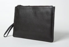Cool Leather Mens Clutch Wallet Zipper Clutch Wristlet Wallet for Men