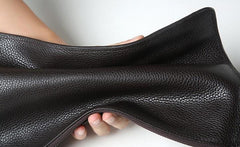Cool Leather Mens Clutch Wallet Zipper Clutch Wristlet Wallet for Men