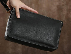 Leather Mens Clutch Cool Wallet Zipper Clutches Wristlet Wallet for Men