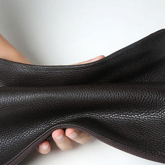 Cool Leather Mens Clutch Wallet Zipper Clutch Wristlet Wallet for Men