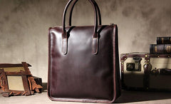 Leather Mens Coffee Handbag Briefcase Shoulder Bag Work Bag Business Bag for men
