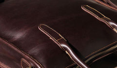 Leather Mens Coffee Handbag Briefcase Shoulder Bag Work Bag Business Bag for men