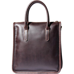Leather Mens Coffee Handbag Briefcase Shoulder Bag Work Bag Business Bag for men