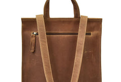Genuine Leather Mens Cool Backpack Briefcase Bag Travel Bag Hiking Bag For Mens