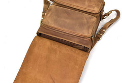Genuine Leather Mens Cool Backpack Briefcase Bag Travel Bag Hiking Bag For Mens