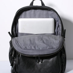 Leather Mens Cool Backpack Travel Backpack Hiking Backpack for Men