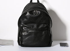 Leather Mens Cool Backpacks School Backpack Travel Backpack for Men