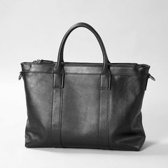 Leather Mens Cool Black Briefcase Work Bag Business Bag Laptop Bag for men