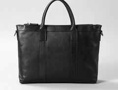 Leather Mens Cool Black Briefcase Work Bag Business Bag Laptop Bag for men