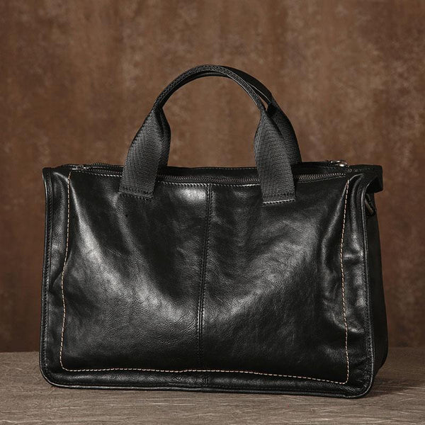 Leather Mens Handbag Briefcase Shoulder Bag Work Bag Laptop Bags for Men