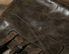Leather Mens Cool Handbag Shoulder Bags Messenger Bag Laptop Bag for Men