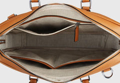 Cool Leather Mens  Briefcase Work Bags Vintage Business Bag Laptop Bags for men